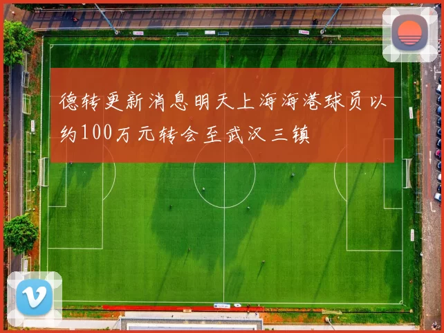 德转更新消息明天上海海港球员以约100万元转会至武汉三镇